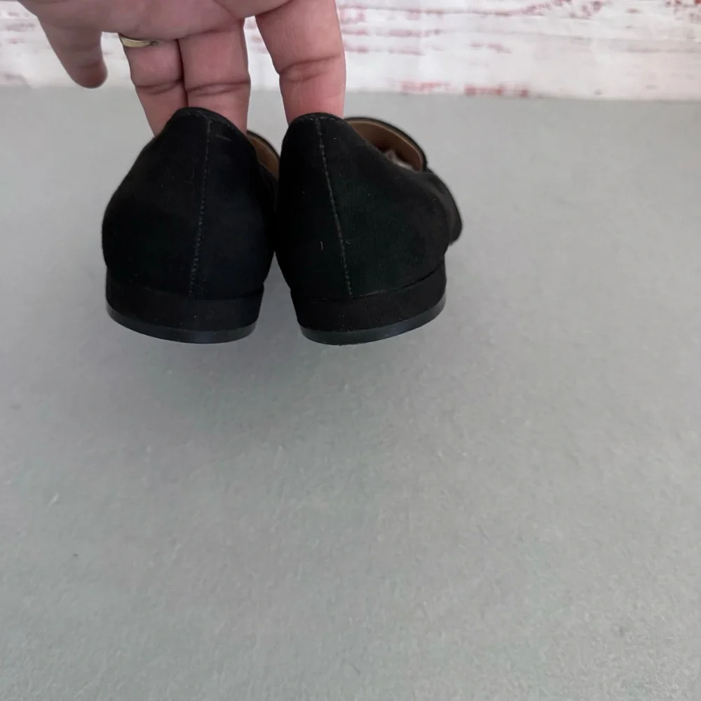 Madden Girl Black Tailored Loafer Flats - Picture 7 of 9